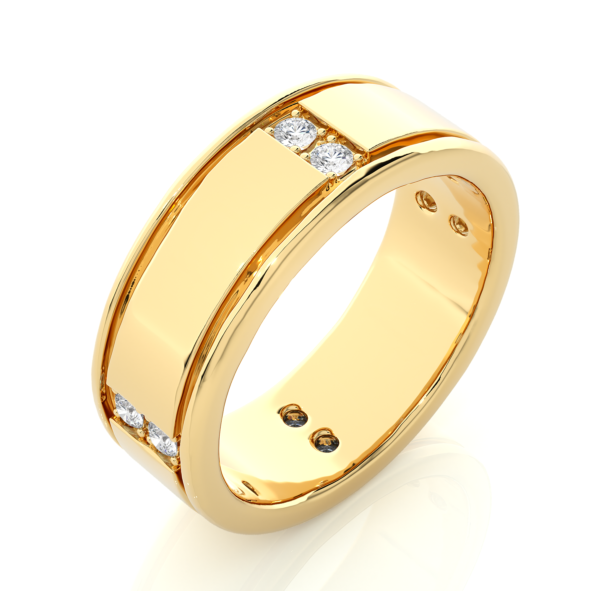 0.28 Carat IJ Color VS1 Clarity Diamond Studded Natural Diamond Ring.